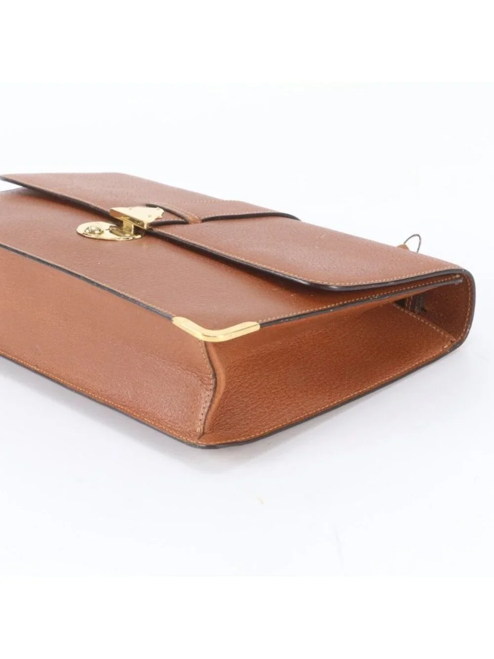 Gucci O-Rudo 004 14 Leather 2-Way Shoulder Bag Crossbody Messenger Brown